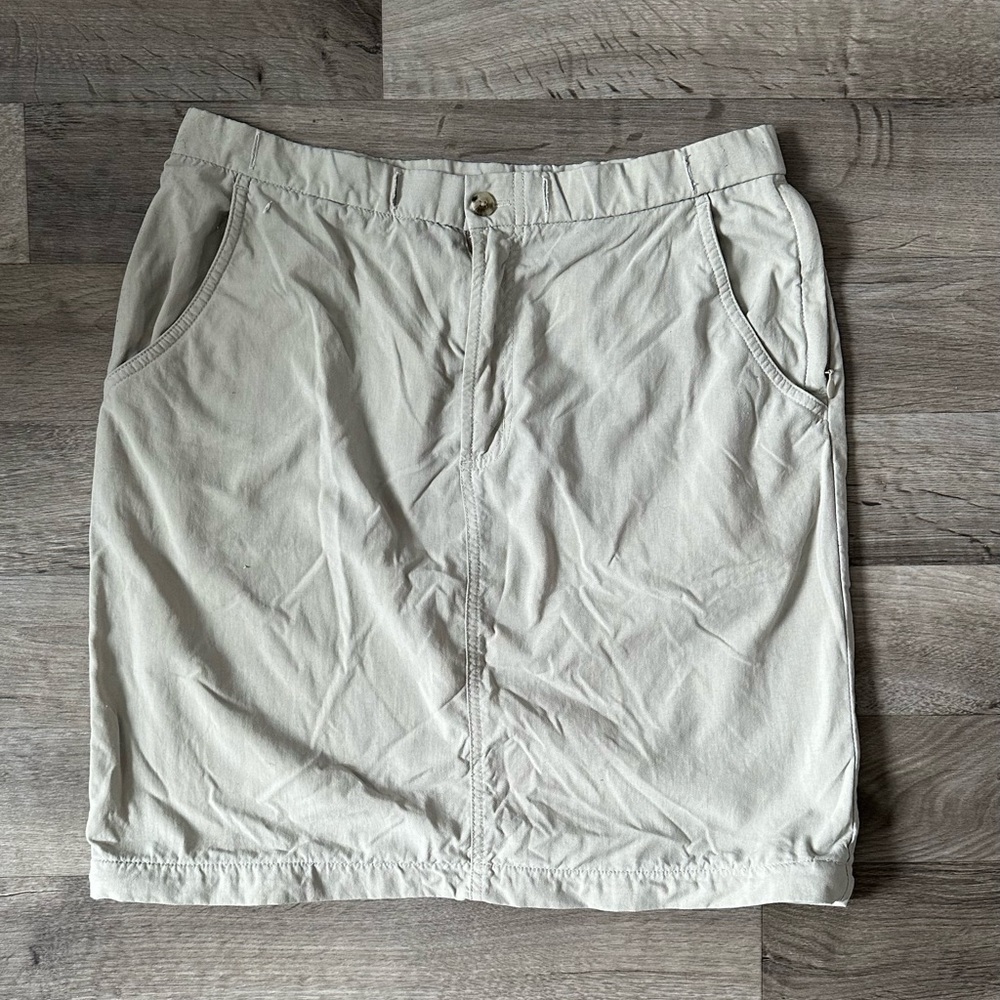 Tan Cargo Skirt